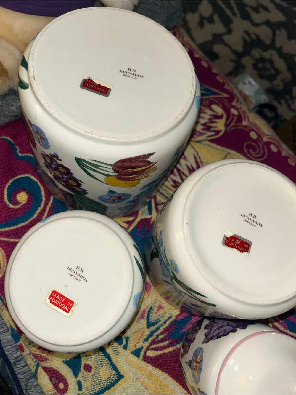 Portugal RB Bernarda canister set for Williams Sonoma Canister set of 4 - Picture 12 of 15